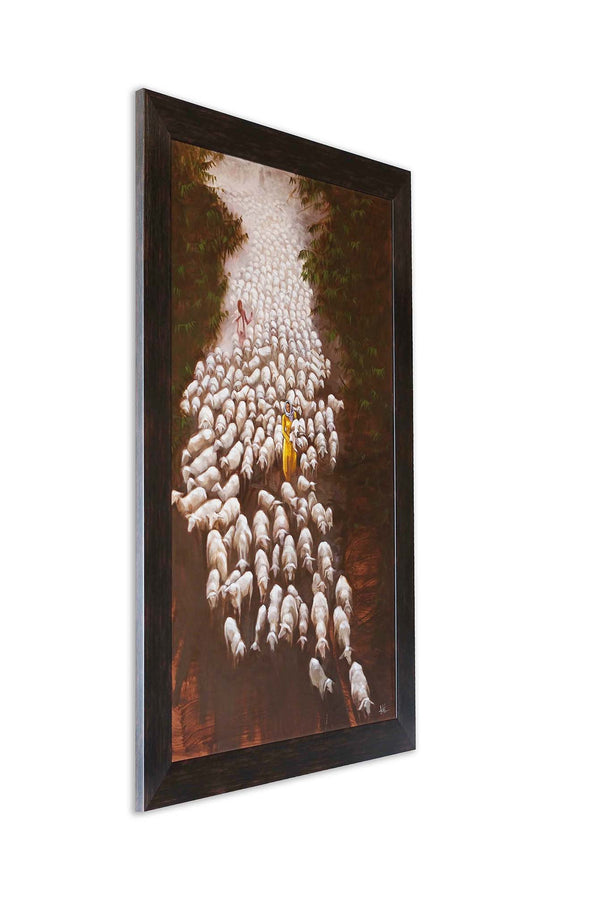 A HERD OF SHEEP