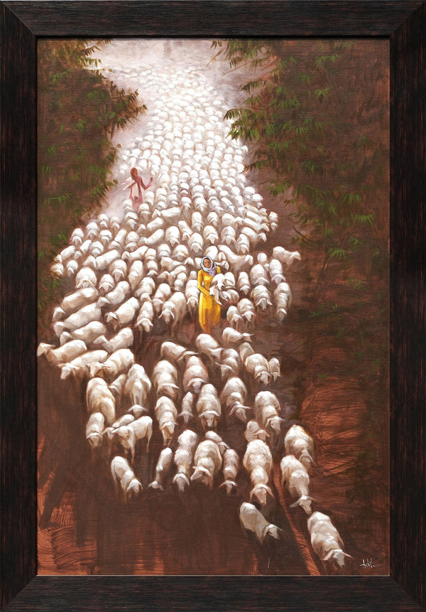 A HERD OF SHEEP